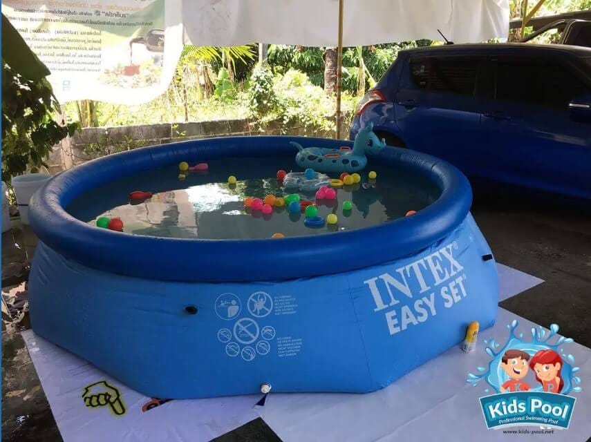 สระน้ำเป่าลม INTEX รุ่น EASY SET 10 ฟุต (แถมชุดซ่อมสระว่ายน้ำฟรี 2 ชุด)_2